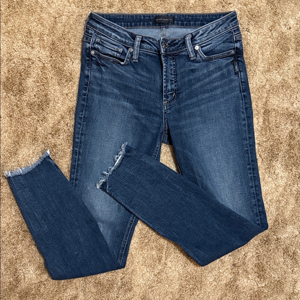 Silver Jeans Women's Distressed Ankle Length Jeans 28/29